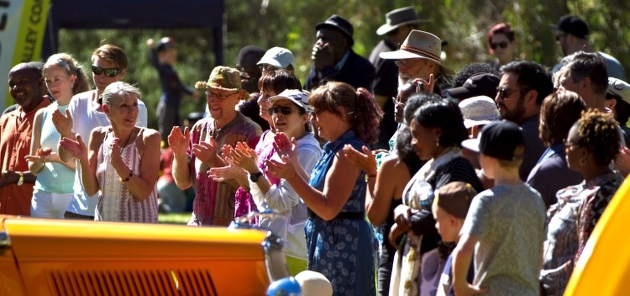 Audience applauding image